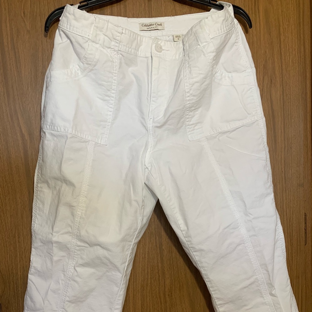 Coldwater Creek White Capri